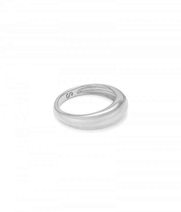 ANILLO VOLUMEN S PLATINO