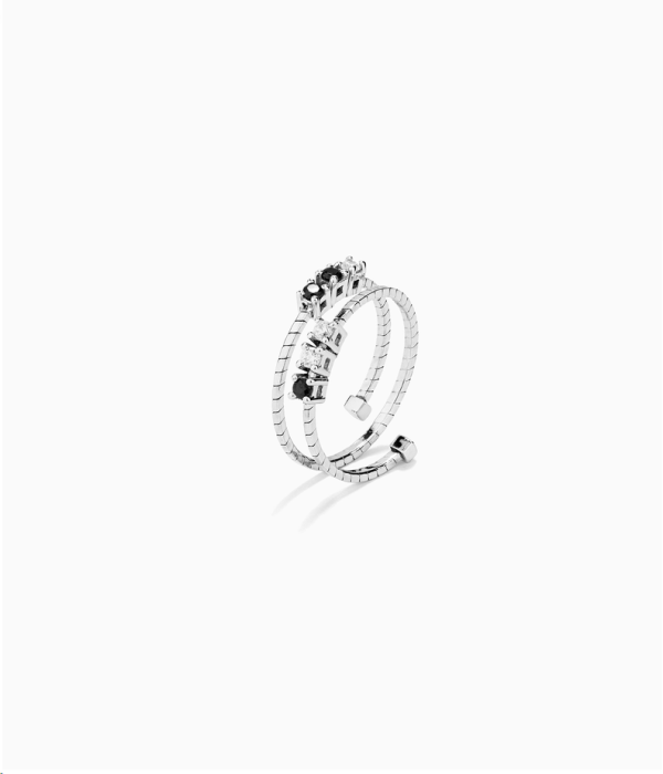 Anillo TUSCANY 2 Vueltas B&W