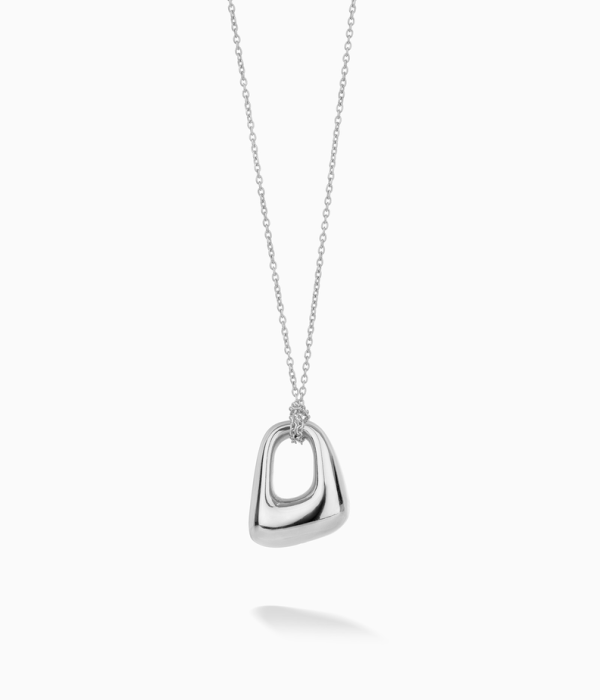 Colar TRIANGLE Volume Prateado