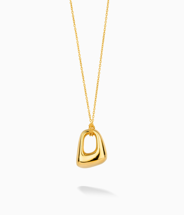 Colar TRIANGLE Volume Dourado